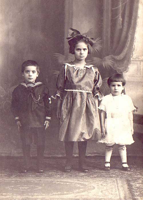 Angeline with her siblings Joe and Mary